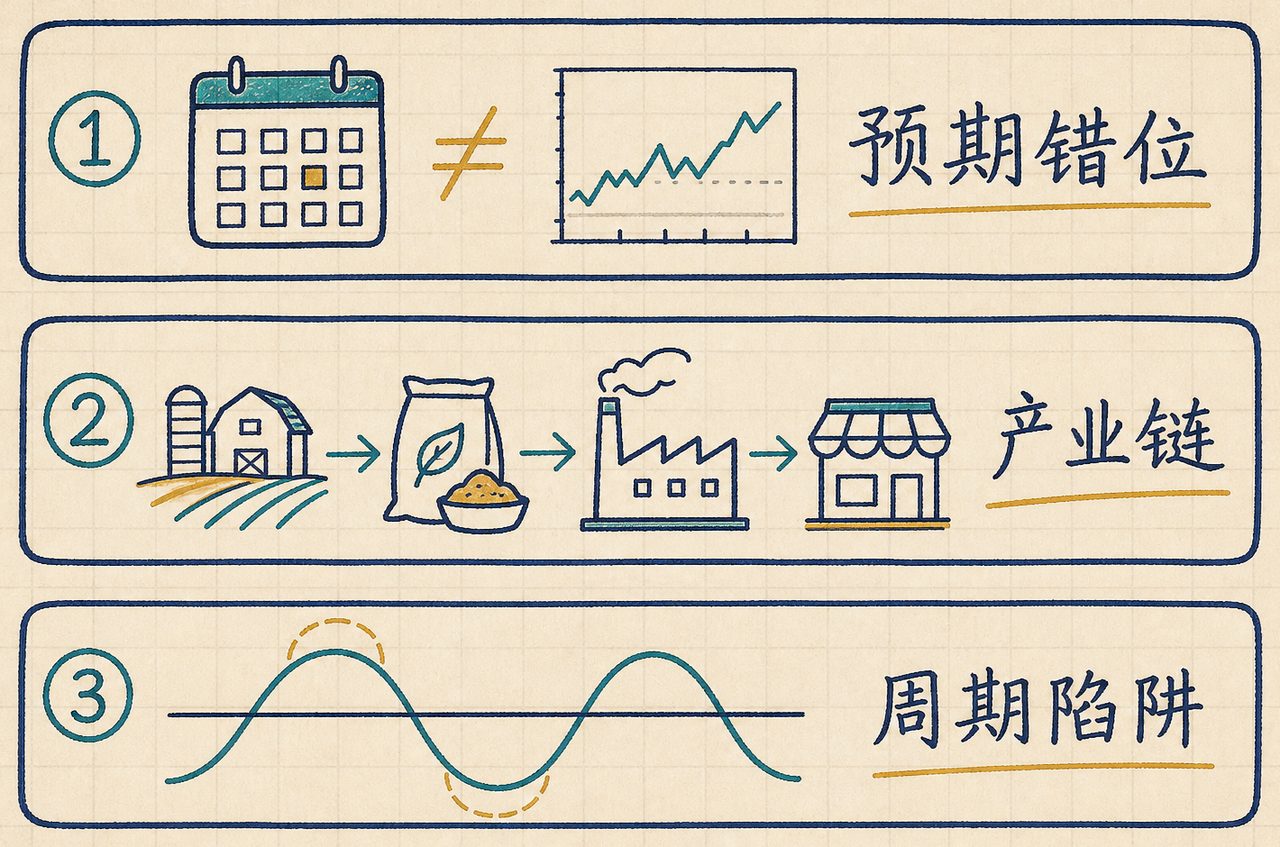三层错位：预期 / 产业链 / 周期