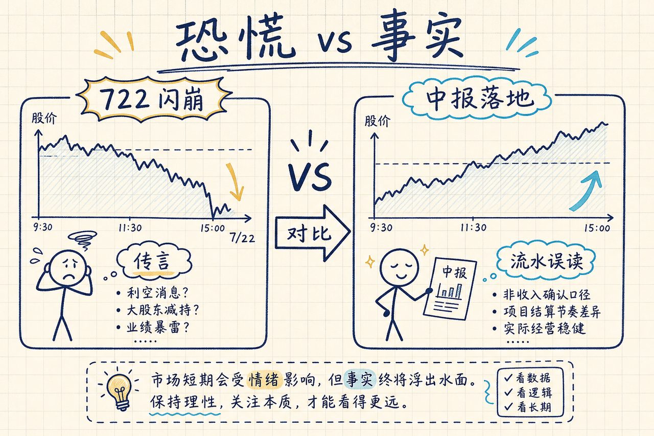 722闪崩与财报落地：恐慌 vs 事实